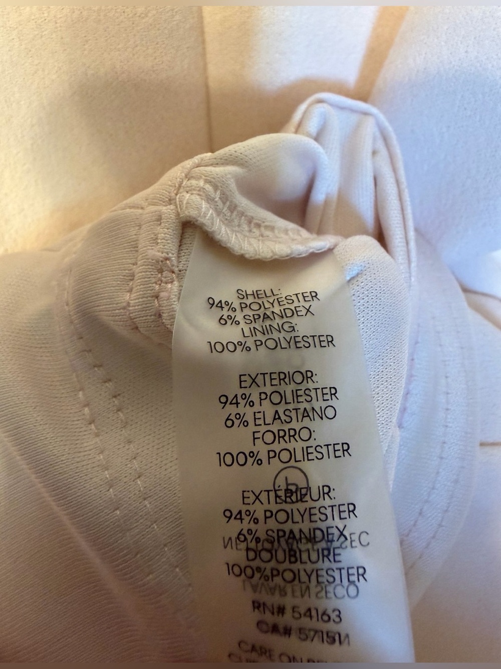 Calvin Klein Pastel Pink Sleeveless Dress with Neck Tie - Picture 7 of 9